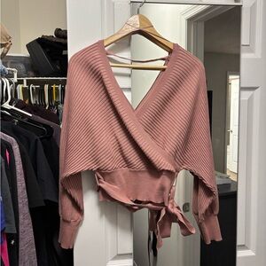 Love Tree wrap style sweater